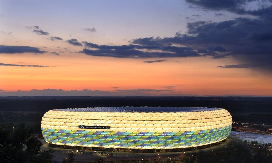 bayerns stadion allianz arena i munchen
