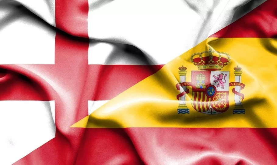 england spanien flag