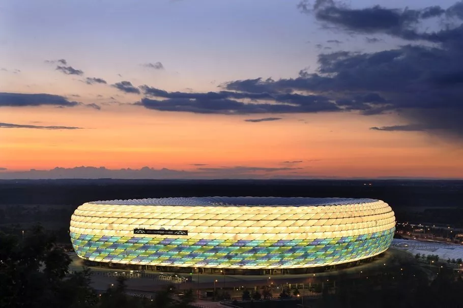 bayerns stadion allianz arena i munchen